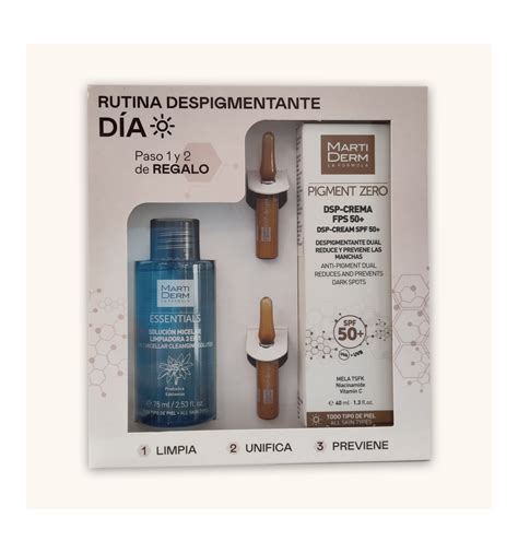 Pack Rutina Despigmentante De D A Martiderm Pigment Zero