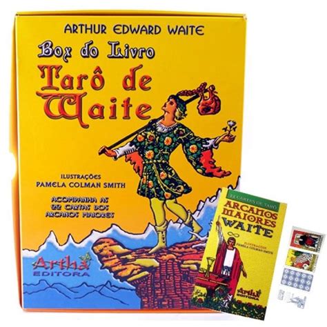 Taro De Waite Box Livro 22 Cartas Arcanos Maiores Tarot Editora