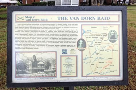 The Van Dorn Raid Historical Marker