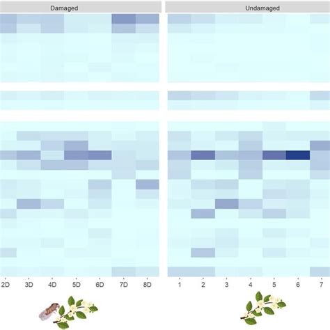 Heatmap Visualization Of The Relative Blend Proportions Of Volatile