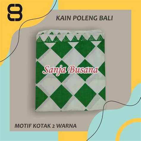 Kain Poleng Bali Jarik Poleng Bali Motif Catur Kotak Kotak Khas Bali