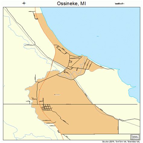 Ossineke Michigan Street Map 2661500