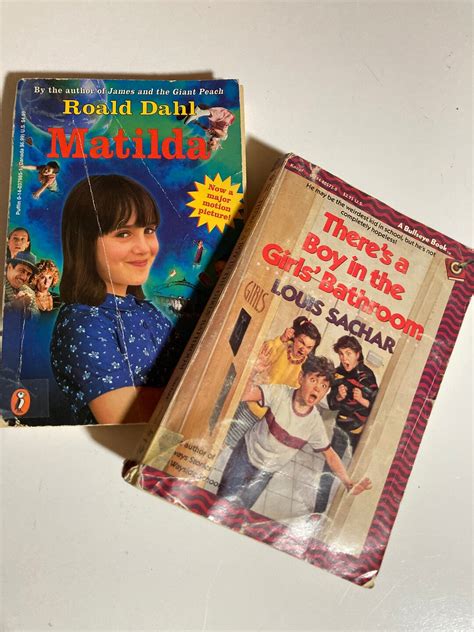 Matilda By Roald Dahl Paperback Book Movie Cover And Theres A Etsy