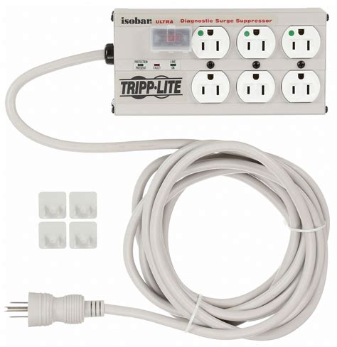 Tripp Lite Surge Protector Outlet Strip Outlets Hospital Grade Nema