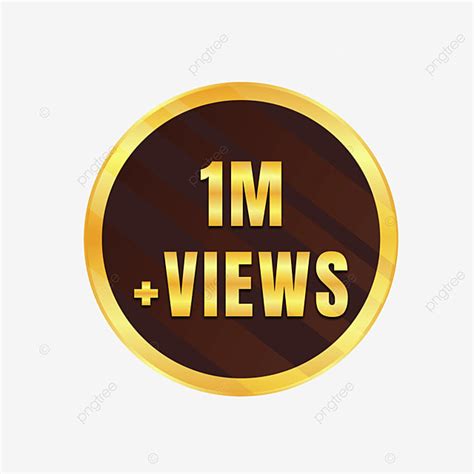 Badge Golden Label Vector Hd Png Images Golden One Million Plus Views