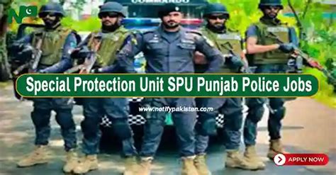 Special Protection Unit Spu Punjab Police Jobs Notify Pakistan