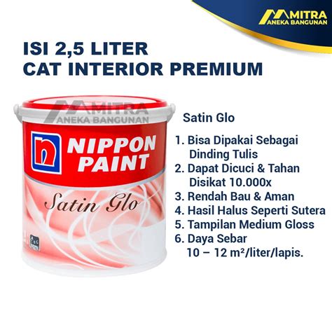 Jual CAT TEMBOK NIPPON PAINT EKSTERIOR INTERIOR SMOKING GRAY NP N 2045