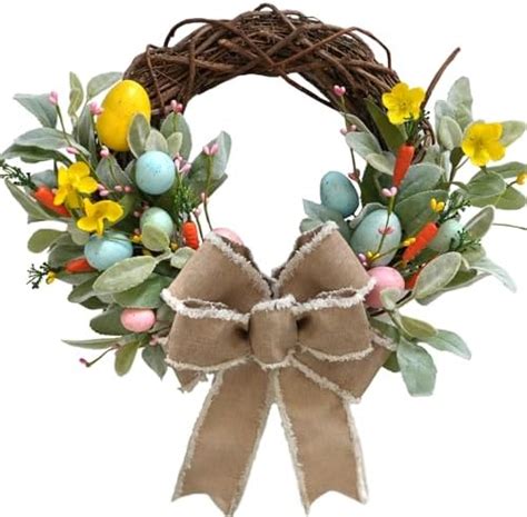 Amazon Cir Oases Inch Easter Wreath For Front Door Artificial