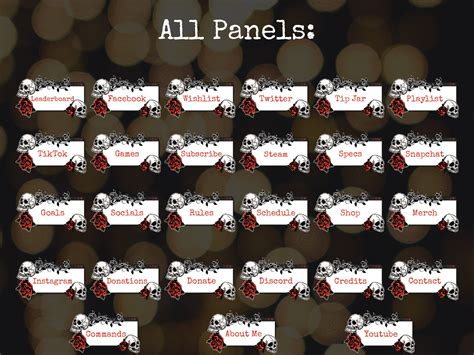 Custom Twitch Panels Personalized Twitch Panels - Etsy