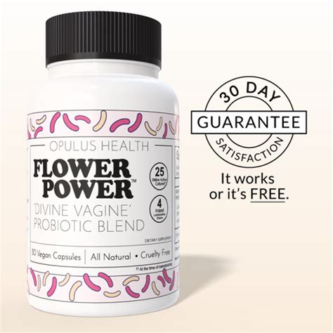 Flower Power® She Juicy Vaginal Moisture Supplement 60ct Ea Flower Power® Feminine Health