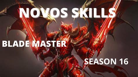 NOVOS SKILLS BLADE MASTER SEASON 16 MU ONLINE YouTube