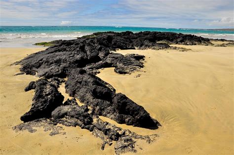 Lava on the beach 4528821 Stock Photo at Vecteezy