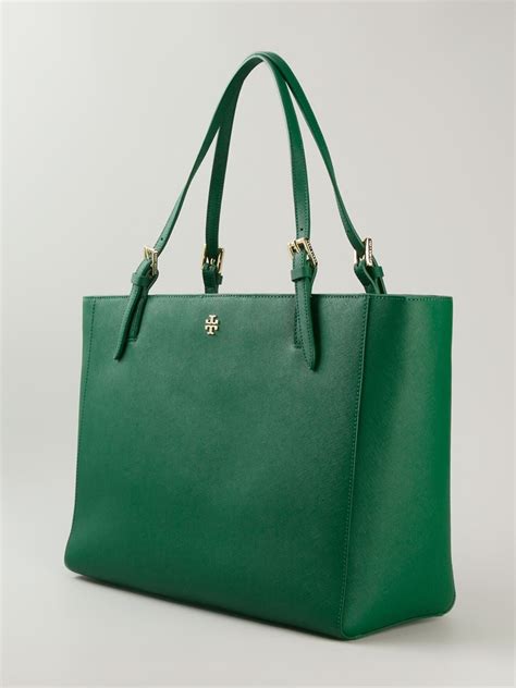 Tory Burch Green Suede Handbag Literacy Basics