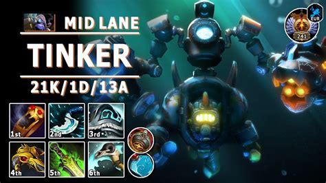 Tinker Mid Lane 7 32b Pos 2 Tinker Play Dota 2 Immortal Gameplay