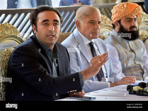 Pakistan Opposition Party Leaders Bilawal Bhutto Zardari Left Shahbaz