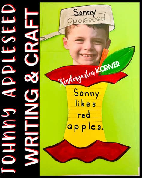 Johnny Appleseed Writing And Craft Kindergarten Korner A