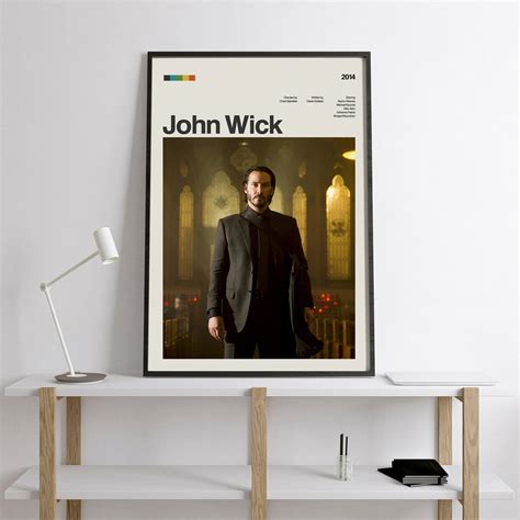 John Wick Movie Poster, John Wick Poster Wall Decor