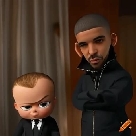 Drake Next To Boss Baby