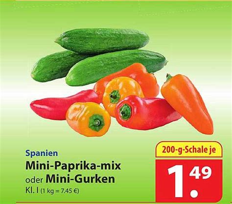 Mini Paprika Mix Oder Mini Gurken Angebot Bei Famila 1Prospekte De