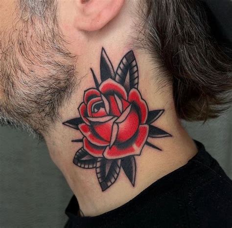 OLD SCHOOL TATTOOS On Instagram Blake Francis In 2024 Rose Neck