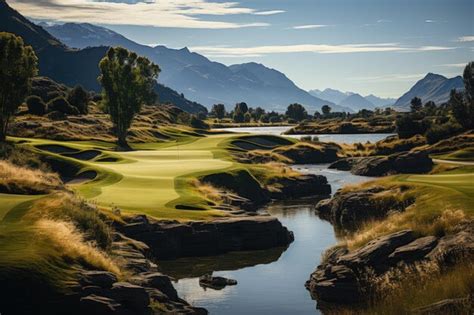 Premium Ai Image Wanaka New Zealand The Wanaka Golf Club Wanaka Golf