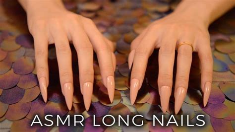 ASMR Table Tapping Scratching With Long Nails No Talking Long