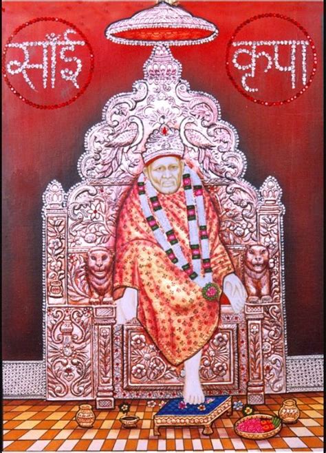 Sai Baba Tanjore Wall Art Painting With Frame Tanjore Painting Wall