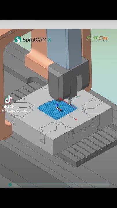 Sprutcam X Roughing Milling Toolpathsprutcam Mill Cadcam Cnc