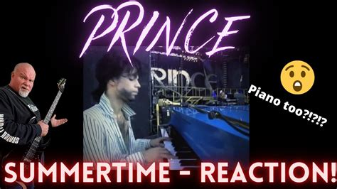 Prince Playing Piano Summertime Soundcheck Reaction Youtube