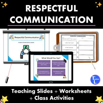 Respectful Communication Social Skills Lesson Grade 6 Sel Slides Scenarios