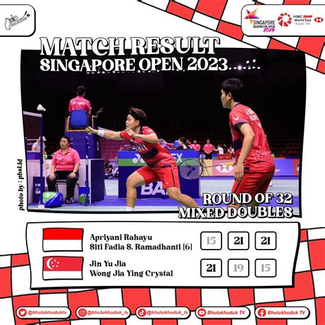 Bhulukhuduk Tv On Twitter Singapore Open Round Of Wd