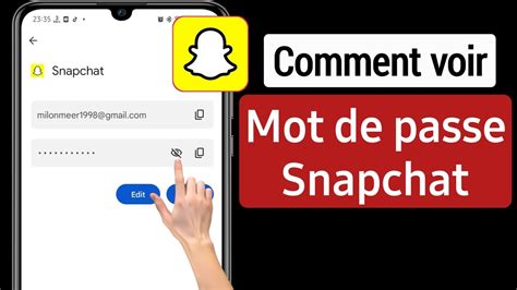 Comment Retrouver Son Mot De Passe Snapchat YouTube