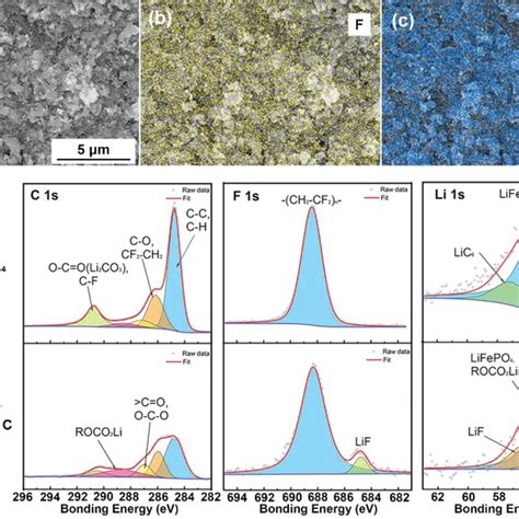 A Sem Image And Edx Mapping Of Element B F And C S For Lifepo