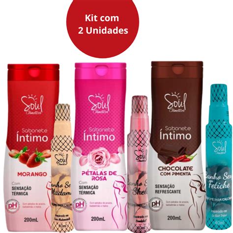 Kit Un Sabonete Intimo Feminino Un Perfume De Calcinha Shell Soul