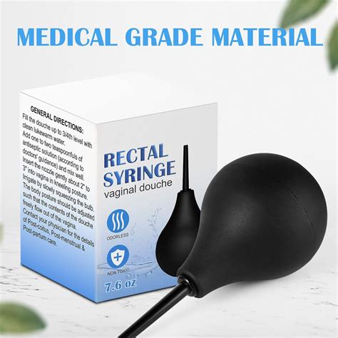 Ducha Rectal Para Adultos Ducha Anal Limpiador Anal Vaginal Reutilizable De PVC Suave Cuidado