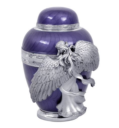 Wings Of An Angel Purple Adult Urn Pro Laser Engraving Adult Urn