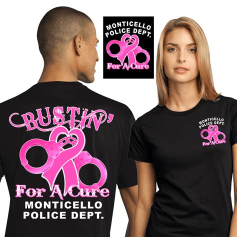 Cops For A Cure Custom Police Shirts Dove Designs