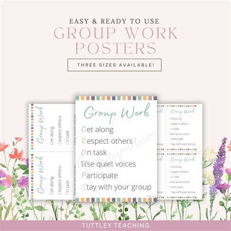 Group Work Poster Group Work Printable Printable Classroom Posters