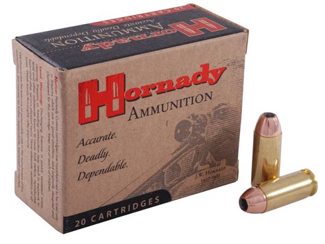 Hornady Custom 10mm Auto Ammo 180 Grain Hornady XTP Jacketed Hollow