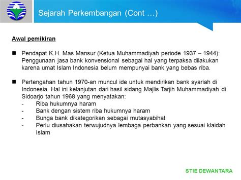 Sejarah Perkembangan Bank Syariah Di Indonesia Seputar Sejarah