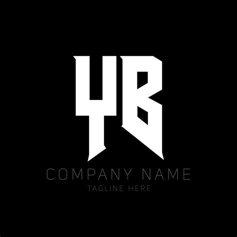 Yb Letter Logo Design Initial Letters Yb Gaming S Logo Icon For Technology Companies Tech