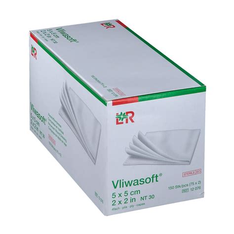 Vliwasoft Vliesstoffkompresse 5 Cm X 5 Cm 4lagig Steril 150 St Shop