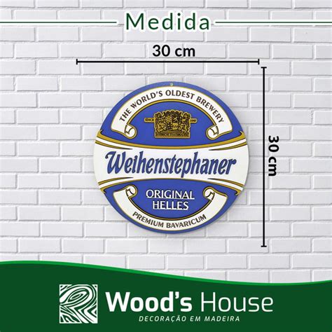 Placa Decorativa Weihenstephaner Cerveja D Relevo Decora O