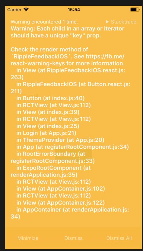 Warning With Unique Key Issue 251 Xotahal React Native Material