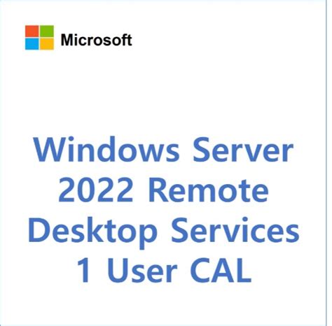 Windows Server 2022 Remote Desktop Services 1 User Cal Csp영구 소프트웨어즈