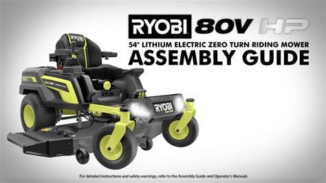 Ryobi 80v Hp Brushless 42 Electric Lithium Zero Turn Riding Mower