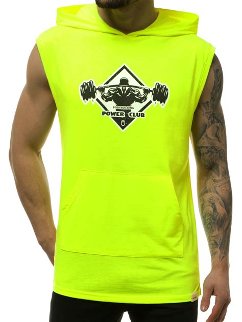 Camiseta Sin Mangas De Hombre Amarillo Ne N Ozonee Mach M Ozonee