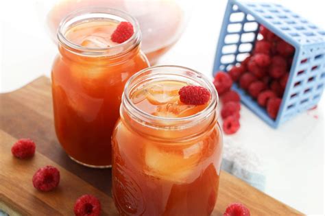 Refreshing Homemade Raspberry Iced Tea Recipe Made In A Pinch