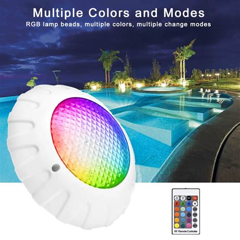 L Mpara LED Sumergible Para Piscina Luz Nocturna Subacu Tica De 12V RGB