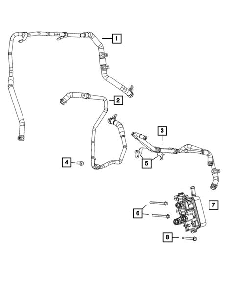 Jeep Wrangler Coolant Hose And Tube Ad Moparpart